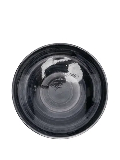 Dolce & Gabbana Ceramic Stand Bowl In Gray