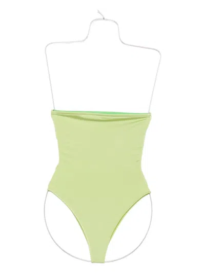 Roberta Einer Strapless Swimsuit In Green