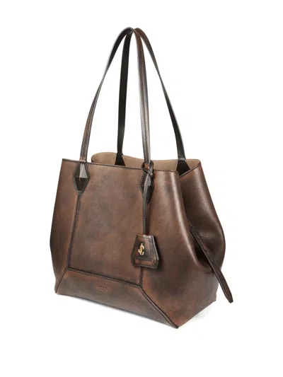 Jimmy Choo Medium Diamond Leather Shoulder Bag