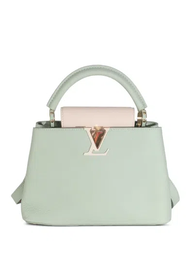 Pre-owned Louis Vuitton 2021-2023 Capucines Bb Two-way Handbag In Green