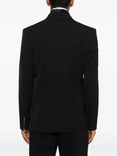 Casablanca Double-breasted Embellished Jacket In Black