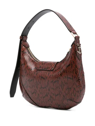Jimmy Choo Small Bar Tote Bag In Brown