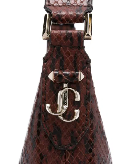 Jimmy Choo Small Bar Tote Bag In Brown