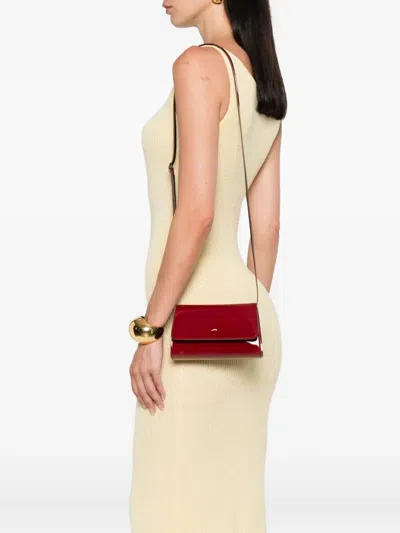 Giuseppe Zanotti Leather Crystal-embellished Bag In Red