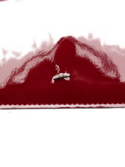 Giuseppe Zanotti Leather Crystal-embellished Bag In Red