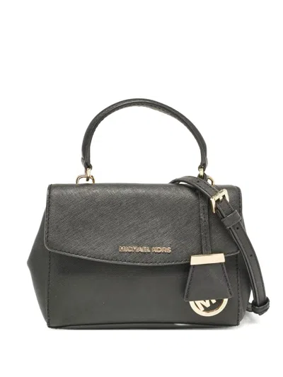 Pre-owned Michael Kors Structured Top Handle Crossbody Bag In Gray