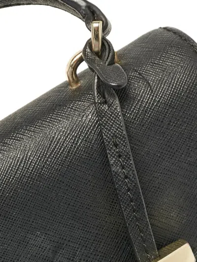 Pre-owned Michael Kors Structured Top Handle Crossbody Bag In Gray