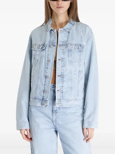 Tommy Jeans Classic Flag Jacket In Blue