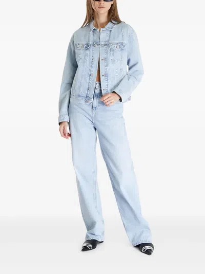 Tommy Jeans Classic Flag Jacket In Blue