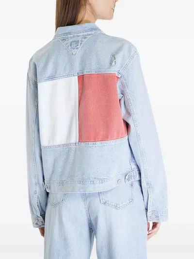 Tommy Jeans Classic Flag Jacket In Blue