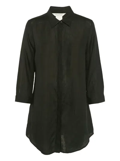 Pre-owned Max Mara Linen Shirt In Black