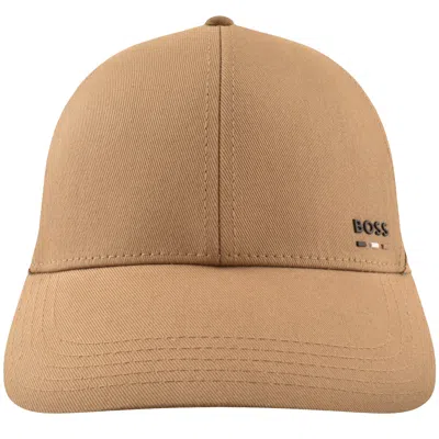 Hugo Boss Boss Zed Stripe Baseball Cap Beige