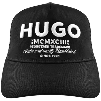 Hugo Blue Merk Baseball Cap Black