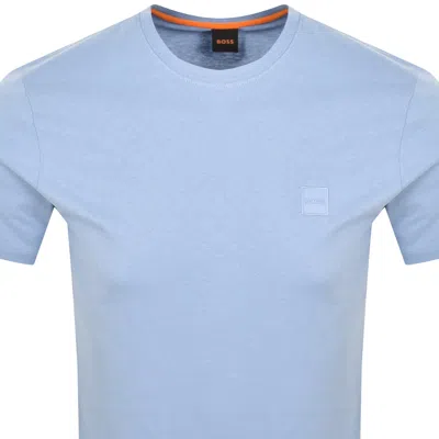 Boss Casual Boss Tales T Shirt Blue