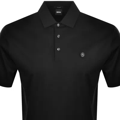 Hugo Boss Boss Parris 01 Polo T Shirt Black In Black