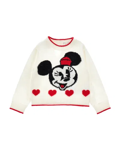 Monnalisa Minnie Sweater In White