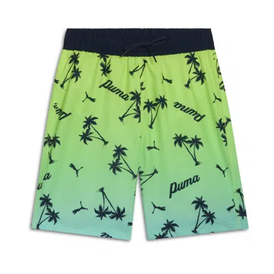 Puma Men's Swim Trunks In Green
