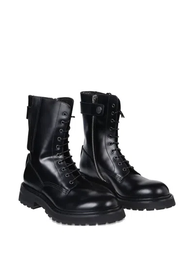 Premiata Lace-up Boots In Black