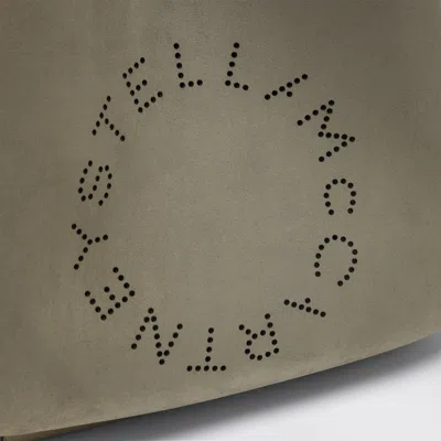 Stella Mccartney Large Khaki Hobo Bag With Logo