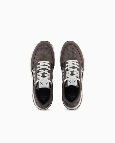 Armani Exchange Sneakers With High Sole And Logo In Multi