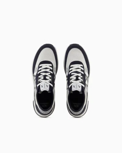 Armani Exchange Sneakers With High Sole And Logo In Multi