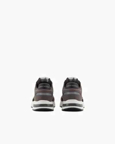 Armani Exchange Sneakers With High Sole And Logo In Multi