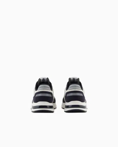 Armani Exchange Sneakers With High Sole And Logo In Multi