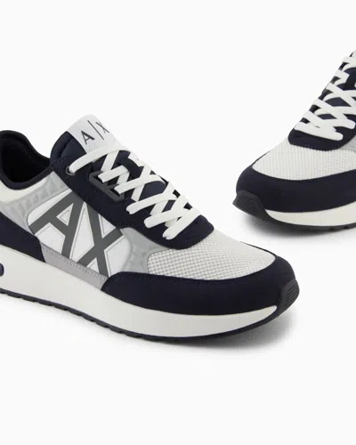 Armani Exchange Sneakers With High Sole And Logo In Multi