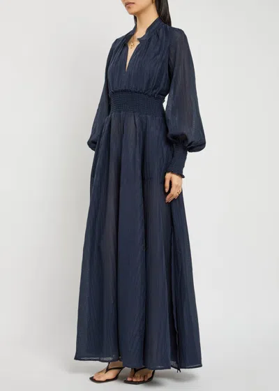Luxe De Valentina Horizon Embroidered Maxi Dress