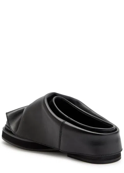 Attico The  Mini Robin Gathered Leather Mules