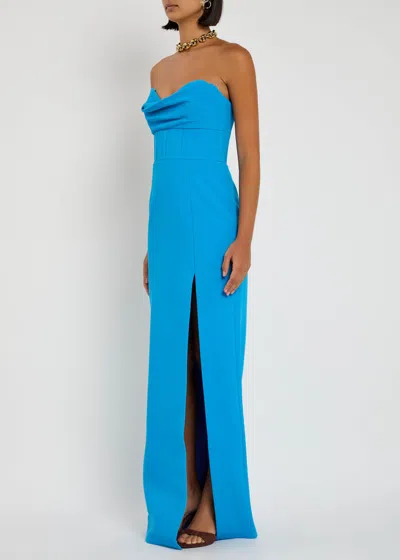 Rebecca Vallance Skylar Strapless Crepe Gown