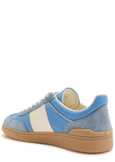 Valentino Garavani Upvillage Low Top Trainer In Crust Leather And Nylon