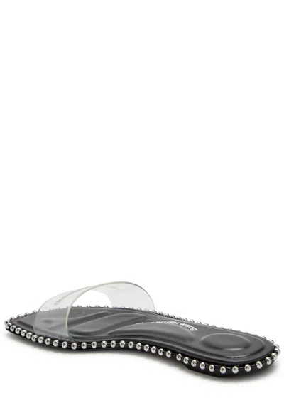Alexander Wang Nia Ballchain Leather Sliders