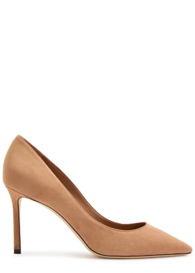 Jimmy Choo Romy 85 Suede Pumps