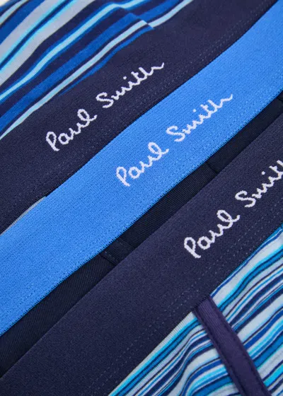Paul Smith Stretch-cotton Trunks In Blue