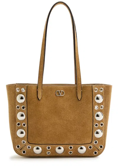 Valentino Garavani Nellcôte Mini Studded Suede Tote