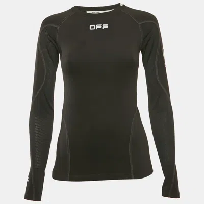 Pre-owned Off-white Black Jersey Long Sleeve T-shirt Xs