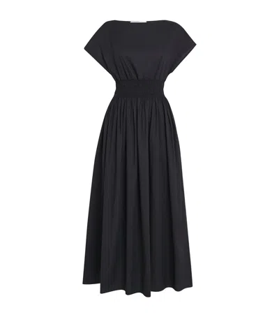 Matteau Relaxed Tee Cotton-gauze Maxi Dress In Black