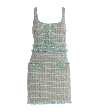 L'agence Valli Tweed Mini Dress In Multi