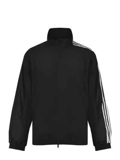 Y-3 Adidas 3-stripes Nylon Shell Jacket In Black