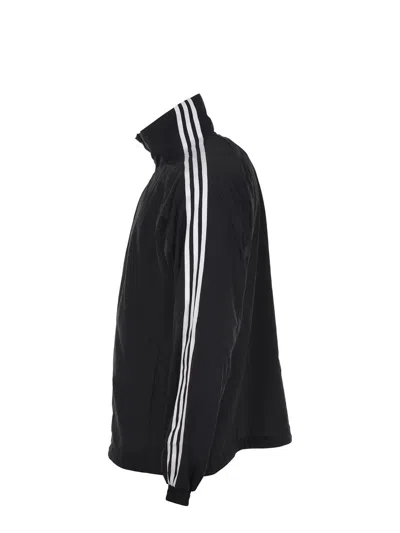 Y-3 Adidas 3-stripes Nylon Shell Jacket In Black