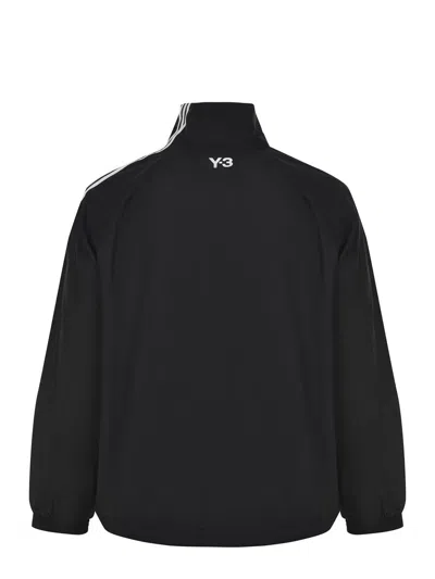 Y-3 Adidas 3-stripes Nylon Shell Jacket In Black