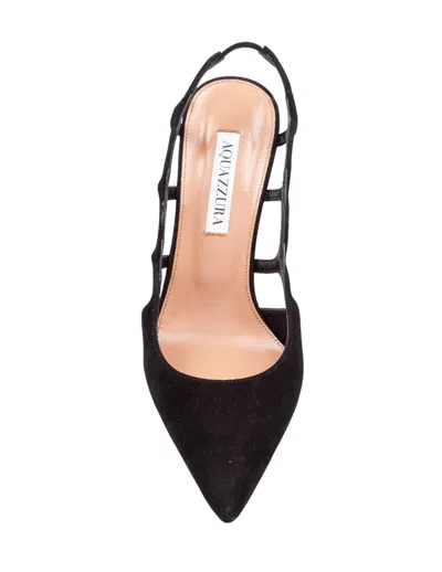 Aquazzura Decollete Bootie Pump 85 In Suede
