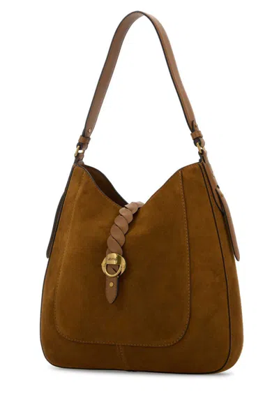 Isabel Marant Camel Suede Altay Shopping Bag