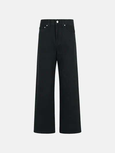 Khaite 'bonnie' Black Cotton Jeans
