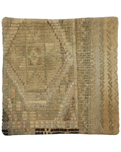 Pasargad Home Vintage Turkish Kilim Wool Pillow Case In Multi