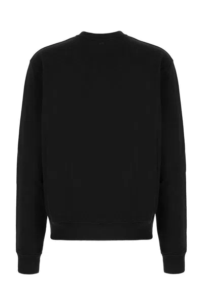 Ami Alexandre Mattiussi Ami De Coeur Logo-embroidered Pullover Sweatshirt In Black