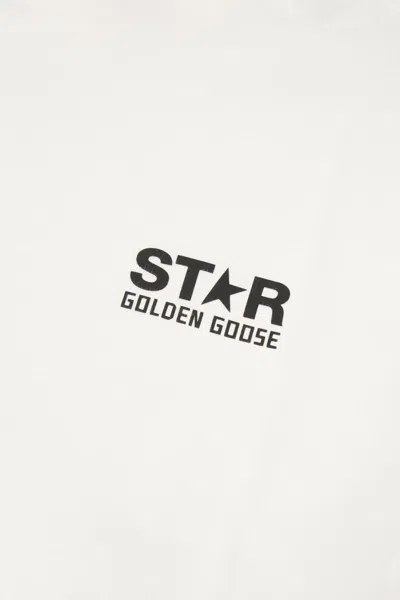 Golden Goose T-shirt And Polo Shirt In White
