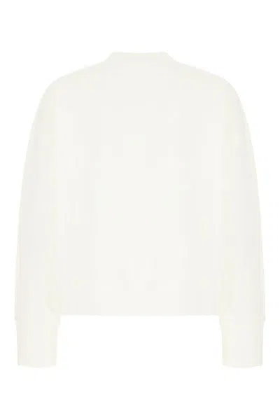 Palm Angels Cotton Crew Neck Sweatshirt With Teddy Bear Motif In White