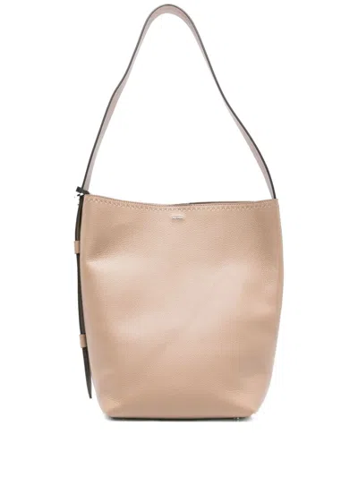 Max Mara Archetipo Leather Bucket Bag